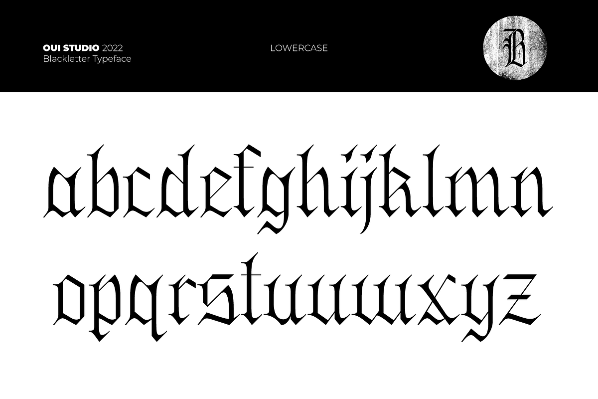 Intro Offer 50% Black Sun, a Blackletter Font by Oui Studio (Photo 5 of 10)