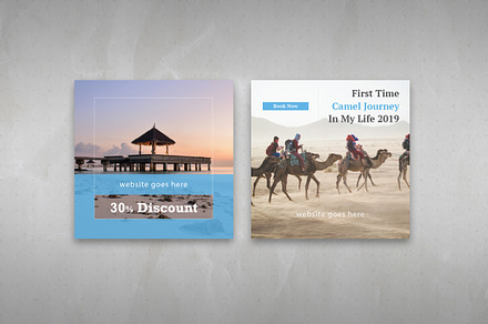 Travelling Social Media Pack, a Social Media Template by ZAAS