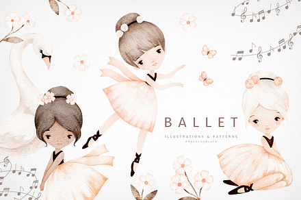 BALLET illustrations & patterns