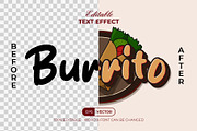 Burrito Text Effect Food Theme Style, a Layer Style Add-On by Mockmenot (Thumbnail 2 of 2)