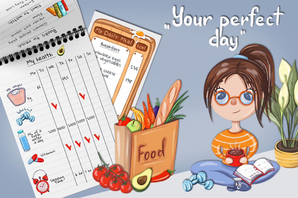 Your perfect day set, a Food Illustration by artdreamer (Photo 2 of 4)