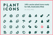 PLANTICONS - line icons & glyphs, an Outline Icon by matcha studios (Thumbnail 1 of 6)