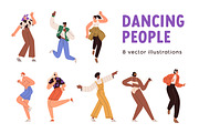 People in headphones dancing set, a Person Illustration by Good Studio (Thumbnail 1 of 4)