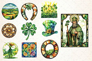 Stained Glass St Patrick's Clipart, an Illustration by Dream Creation (Thumbnail 4 of 4)