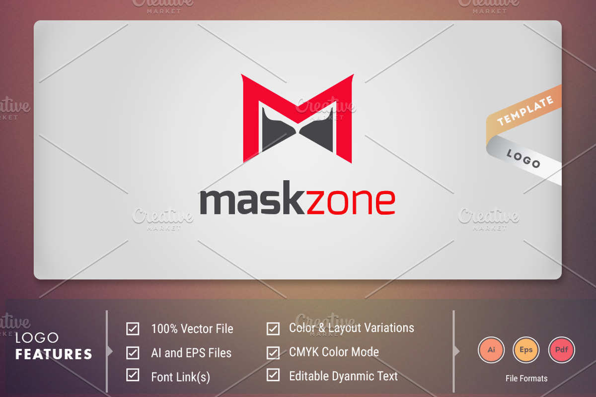 MaskZone - Logo Template, a Branding & Logo Template by DynamikMedia (Photo 1 of 5)