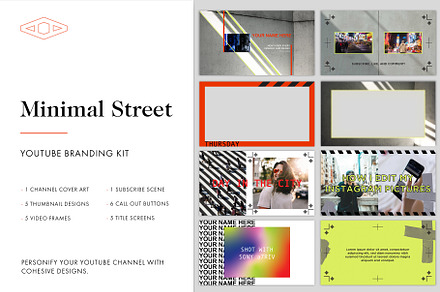 Minimal Street Youtube Branding Kit