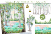 Landscape Creator - Swamp, an Illustration by Dora Katona (Thumbnail 1 of 4)