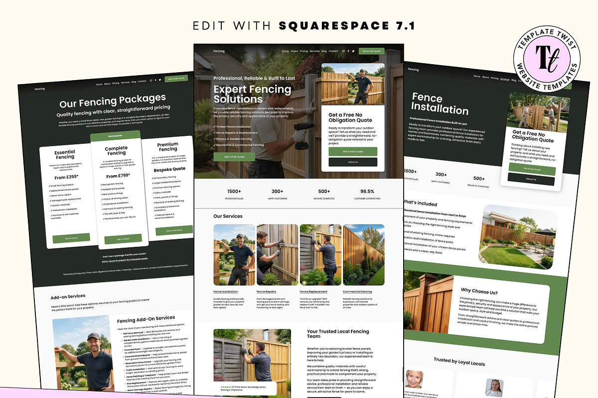 Fencing Website Template, a Squarespace Template by Template Twist Shop (Photo 2 of 9)