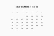 Calendar 2021 Flowers, Calendar 2021, a Stationery Template by Bordo (Thumbnail 4 of 4)