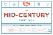 Mid-Century Print Pack | PSD Bundle, an Action Add-On by RetroSupply Co. (Thumbnail 1 of 20)