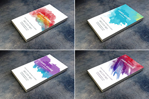 15 Watercolor Business Cards