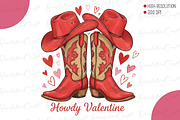Western Howdy Valentine Png, an Illustration by OK Design (Thumbnail 1 of 4)