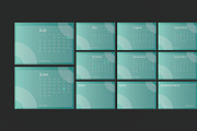 Minimal Green Calendar, a Stationery Template by Neermana (Thumbnail 4 of 4)