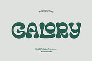 Galory – Retro Bold Display Font, a Serif Font by dealitastudio (Thumbnail 1 of 10)