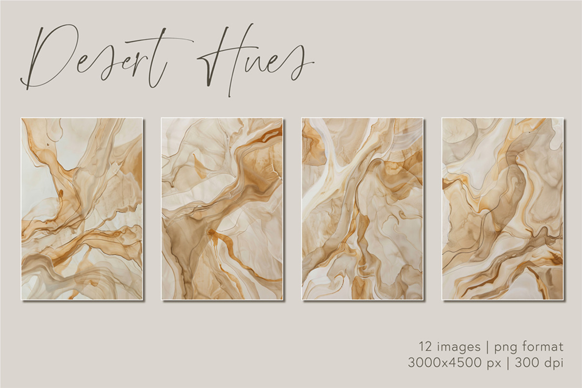 Abstract ink washes in desert hues, a Background Graphic by Sugar River Merchantile (Photo 2 of 4)