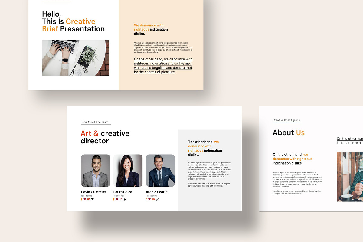Creative Brief Presentation Template, a Presentation Template by evgenystudio (Photo 2 of 9)