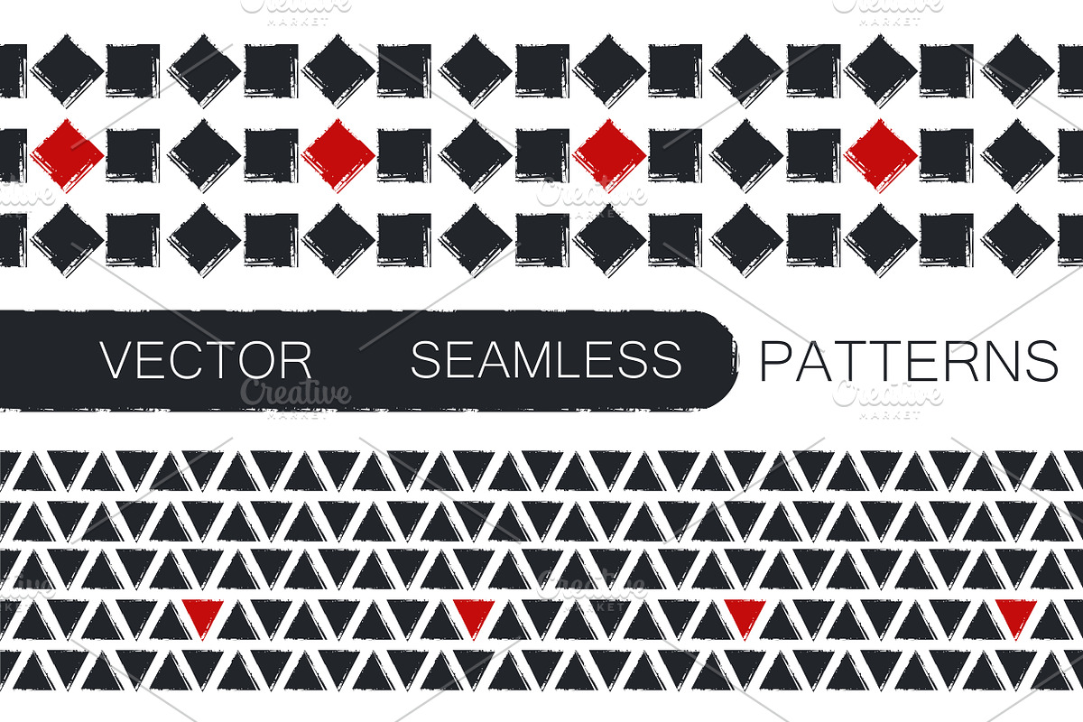 6 Seamless patterns & 13 Strokes, a Pattern Graphic by Daria Maier (Photo 4 of 5)