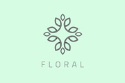Flower Modern Geometric Logo, a Branding & Logo Template by Nues Design (Thumbnail 1 of 4)