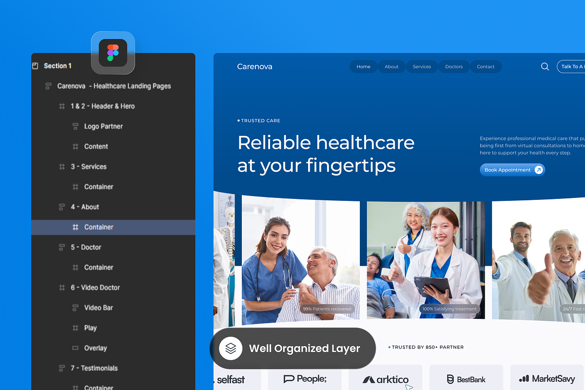 Carenova - Healthcare Landing Pages preview 2