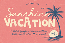 Sunshine Vacation Font Duo