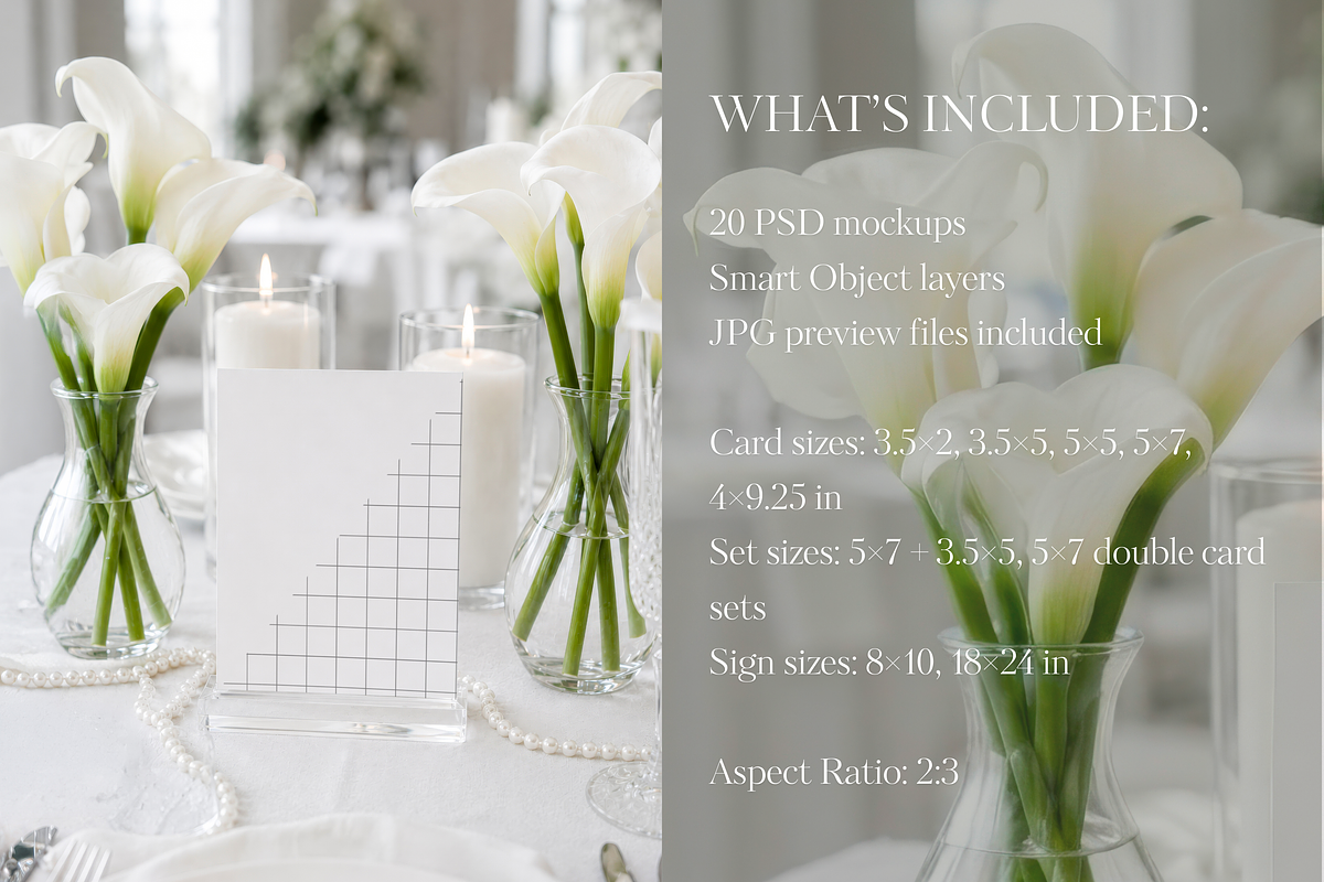 Tender Ivory Wedding Mockup Bundle, an Advertising Mockup by Serenefeeling (Photo 3 of 14)