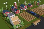 Low Poly Farm House and Animals Pack, an Architecture 3D Model by multimedia4ds (Thumbnail 3 of 14)