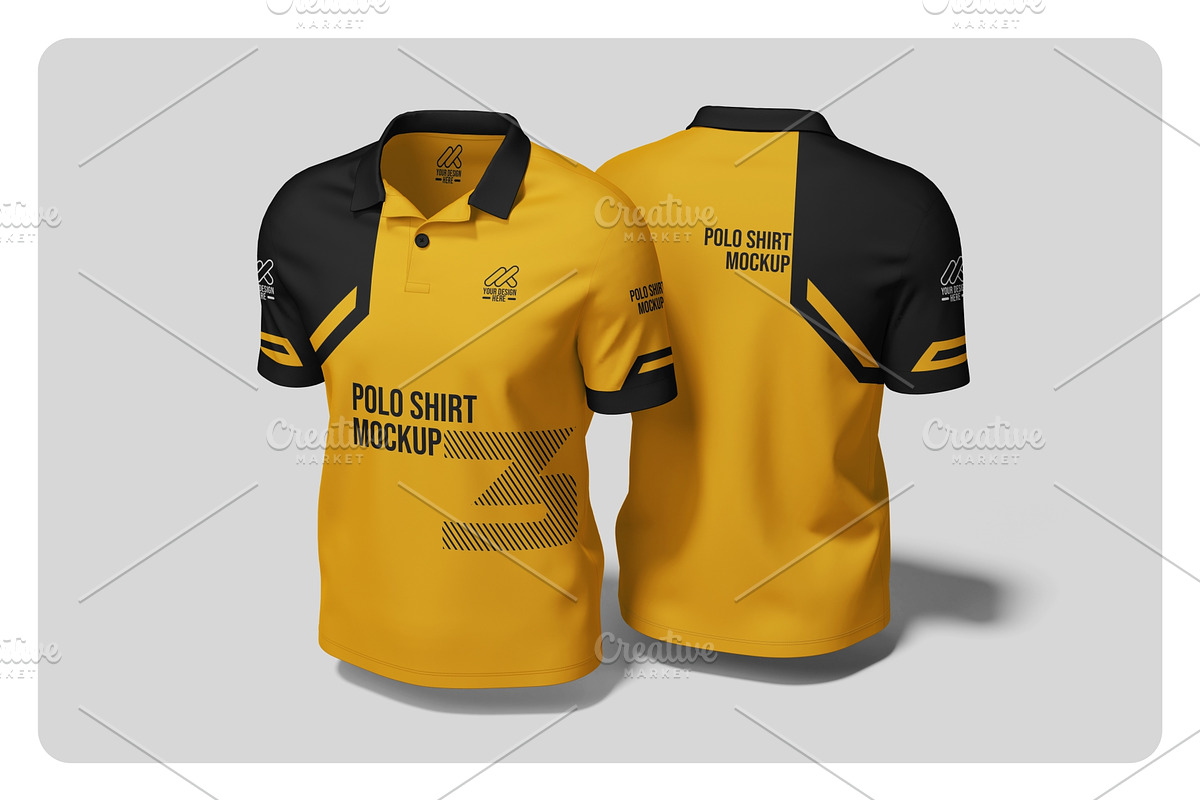 Polo Shirt Jersey Mockup, a Shirt Mockup by Pixie Creative (Photo 5 of 5)