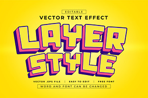 Layer Style Text Effect | EPS Vector, a Layer Style Add-On by padilah_a