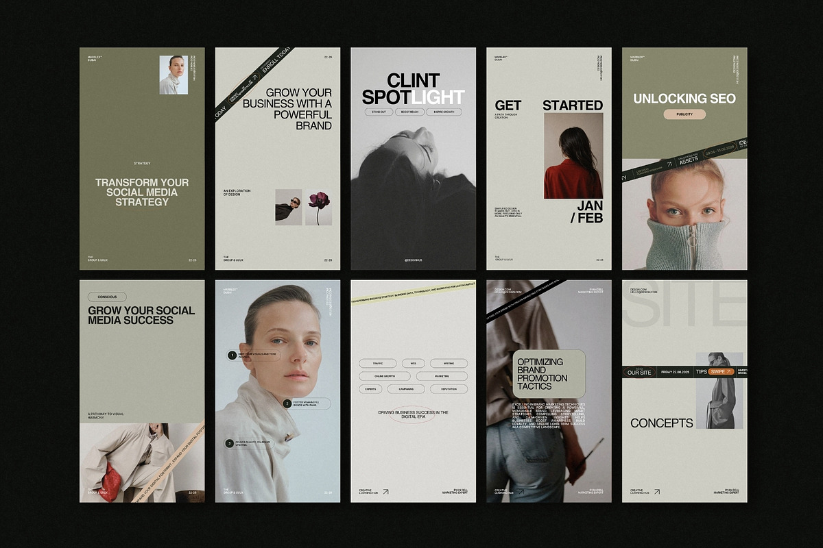 ZAVI | Instagram Post & Story (III), a Social Media Template by The Aesthetic Studio (Photo 6 of 10)