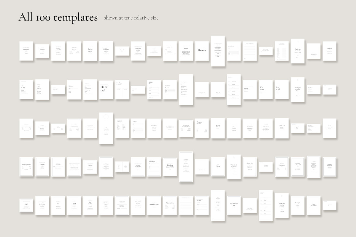 Baby Stationery 100 Templates V3, a Stationery Template by pawellpi (Photo 4 of 36)
