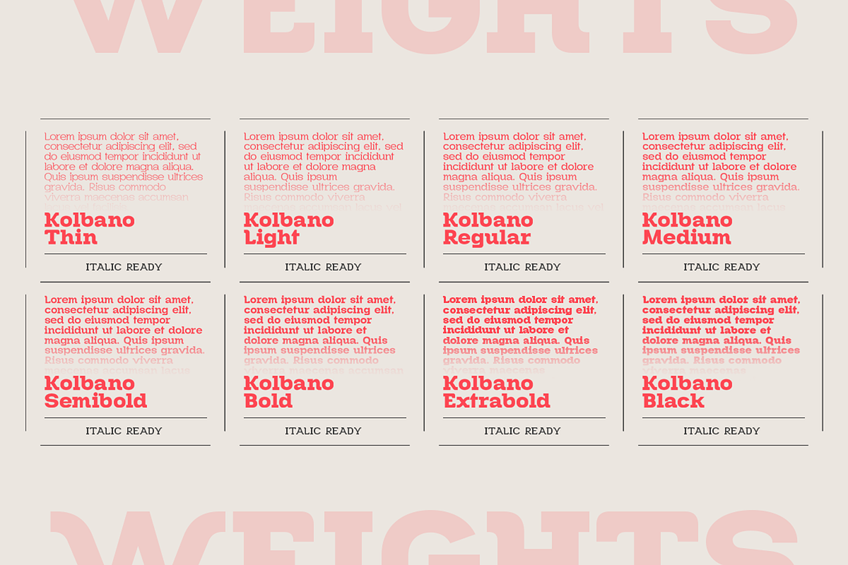 Kolbano - Antique Typefamily, a Slab Serif Font by Jehoo Creative (Photo 7 of 12)