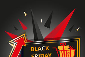 Black Friday sale banner, a Finance Illustration by JYa_Design