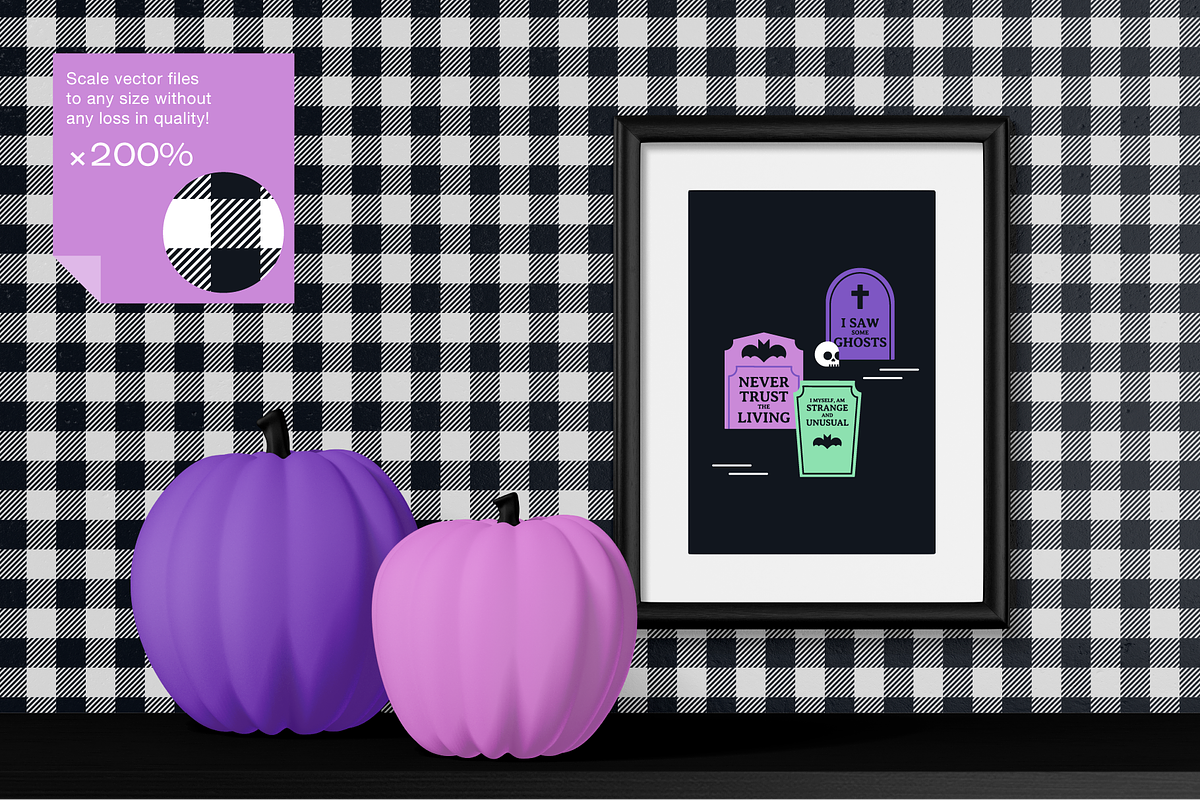 Strange Ghosts Halloween Pattern Set, a Pattern Graphic by Rxmi Studio (Photo 6 of 10)