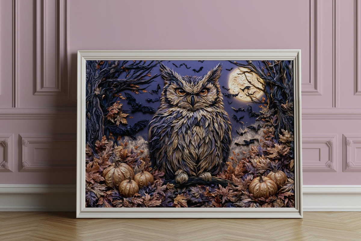 Quilled Halloween Wall Art Set, a Seasonal Illustration by PrintablesByFranklyn (Photo 12 of 14)