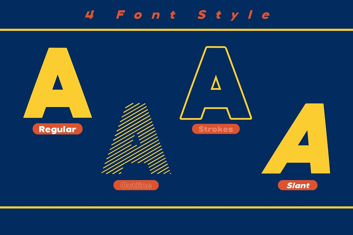 Fox Solid: 4 Font Style, a Symbol Font by Fox7 By Rattana (Photo 2 of 12)