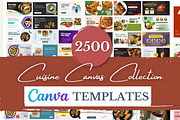 2500 Cuisine Canva Collection, a Social Media Template by ResumeFabs (Thumbnail 1 of 5)