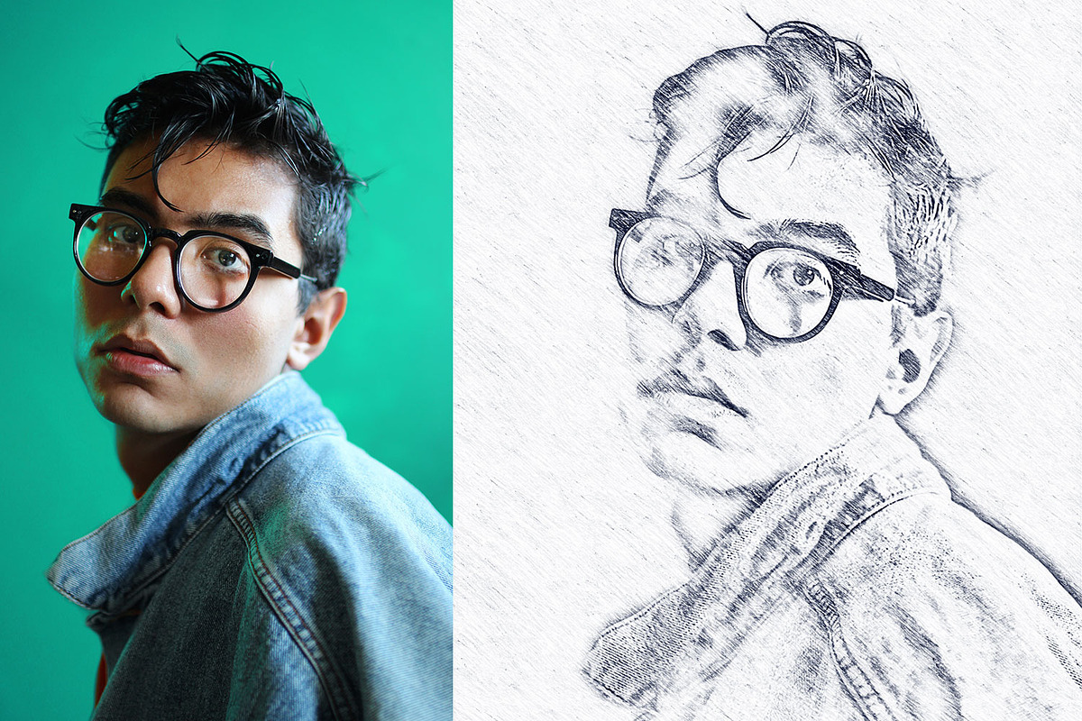 Realistic Pencil Drawing Effect, an Action Add-On by MRI STUDIO