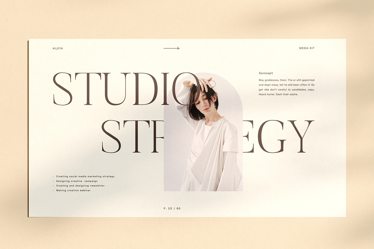 AILEYA - Keynote Media Kit, a Presentation Template by Elokka Std. (Photo 2 of 12)
