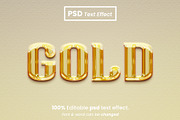 Gold Liquid 3D Text Effect Bundle, a Brushes & More by Zamans (Thumbnail 3 of 10)