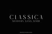 Classica - Modern Sans Serif, a Sans Serif Font by Misha Sova (Thumbnail 2 of 10)