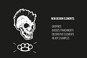 Old School Biker Badges - Vol 2, an Object Graphic by danielcomerci (Thumbnail 4 of 4)
