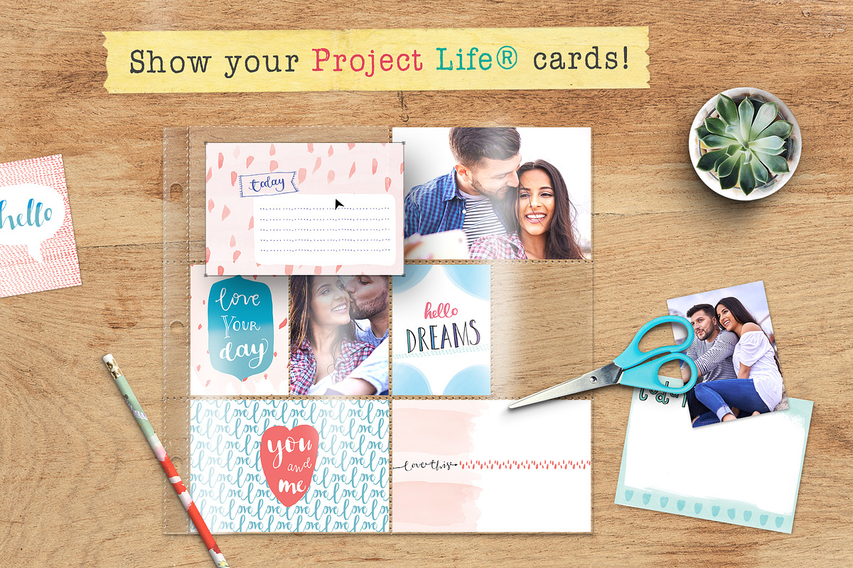 Mockup for Project Life Cards, a Pens & Pencil Mockup by Hype Your Prints (Photo 1 of 6)