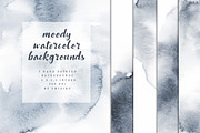 Moody Watercolor Backgrounds, a Texture Illustration by swiejko (Thumbnail 1 of 4)