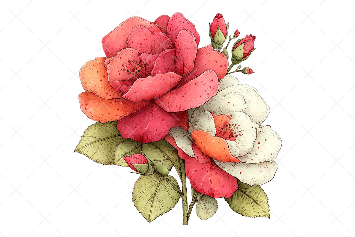 Whimsical Summer Flowers Clipart, an Illustration by Craft Nest (Photo 12 of 12)