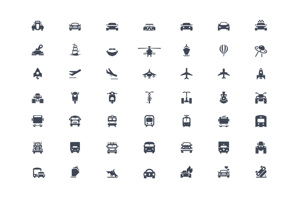 Transportation icons, an Icon by popcic (Photo 3 of 3)