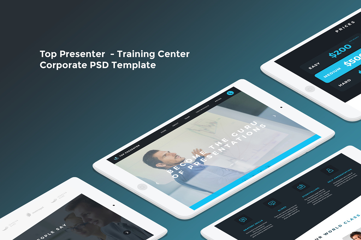Top Presenter - Training Center PSD, a Websites & App Template by Spartak Vee (Photo 1 of 7)