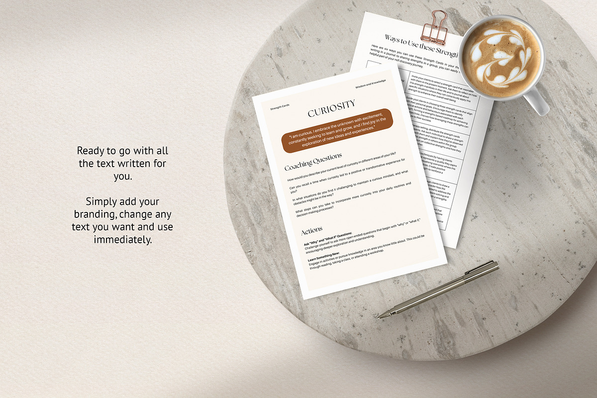 Strengths Flashcard Canva Templates, a Templates & Theme by Miri Campbell (Photo 8 of 8)