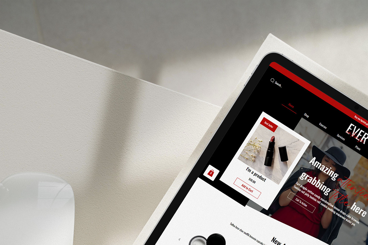 EverIntense Wix Website Template, a Wix Template by Girl Boss From Home (Photo 2 of 6)
