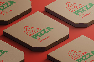 Pizza Box Mockup & Scene Creator