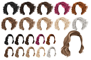 Women Hairstyles Hair Front Clipart